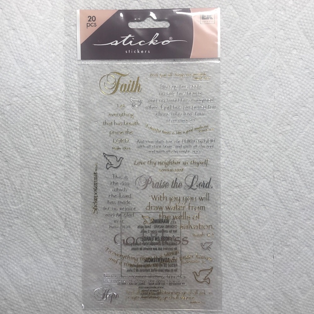 Sticko Scripture Stickers - Picture 1 of 4